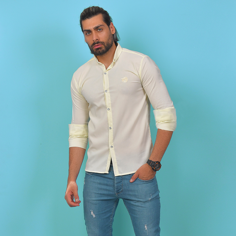 پیراهن لیمویی مدل TM