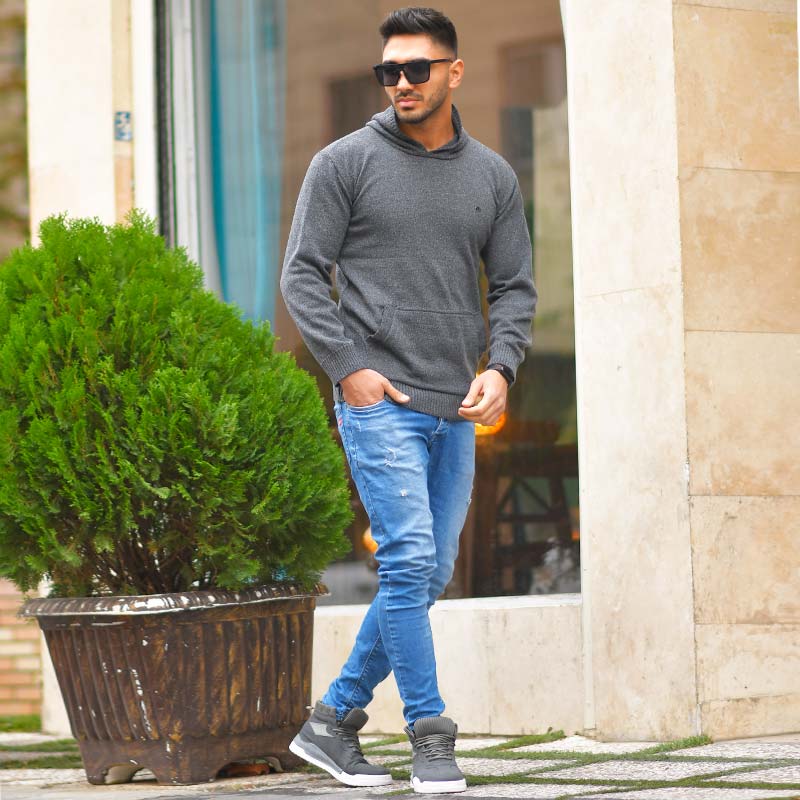 هودی بافت مردانه مدل Zanko