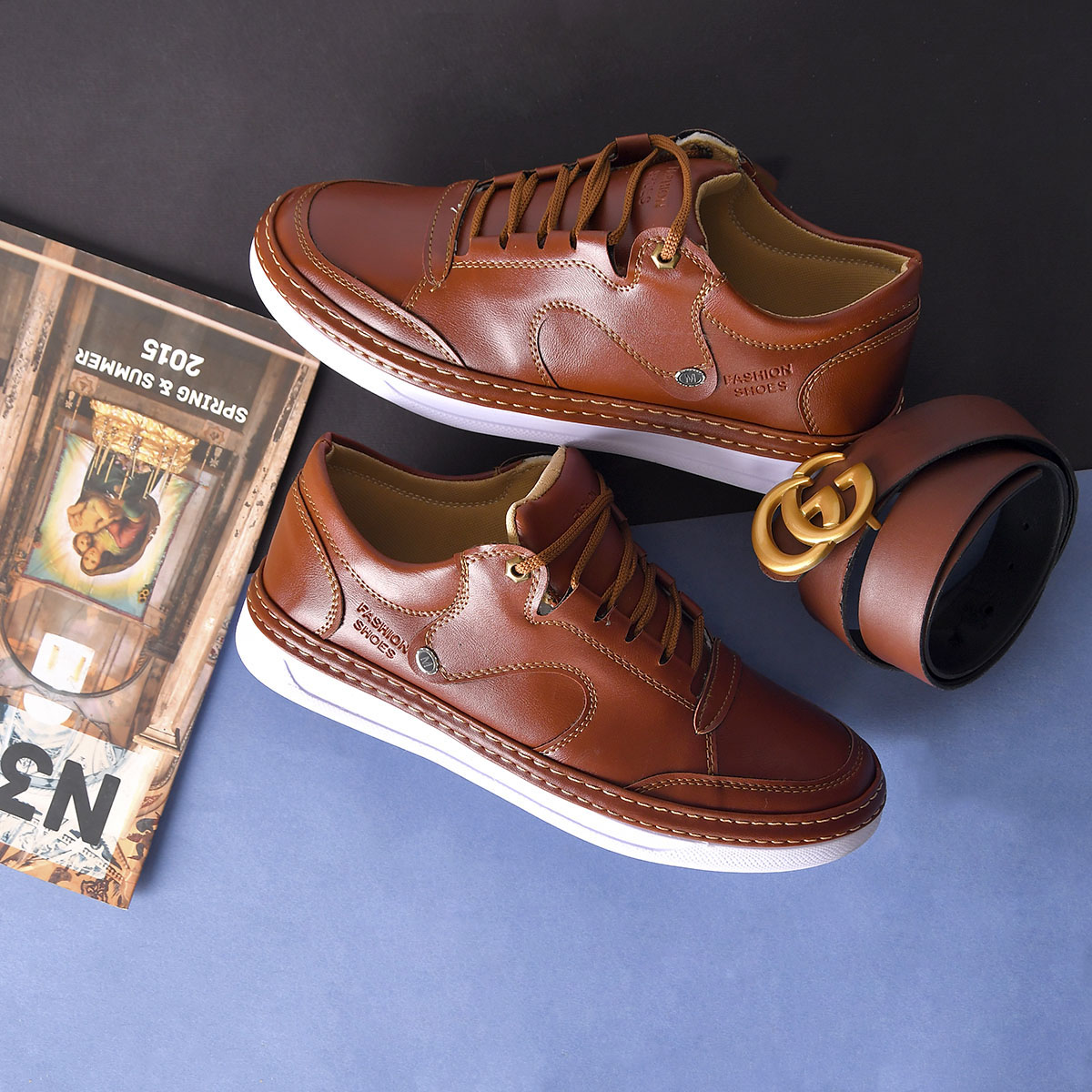 کفش مردانه طرح چرم مدل isatis