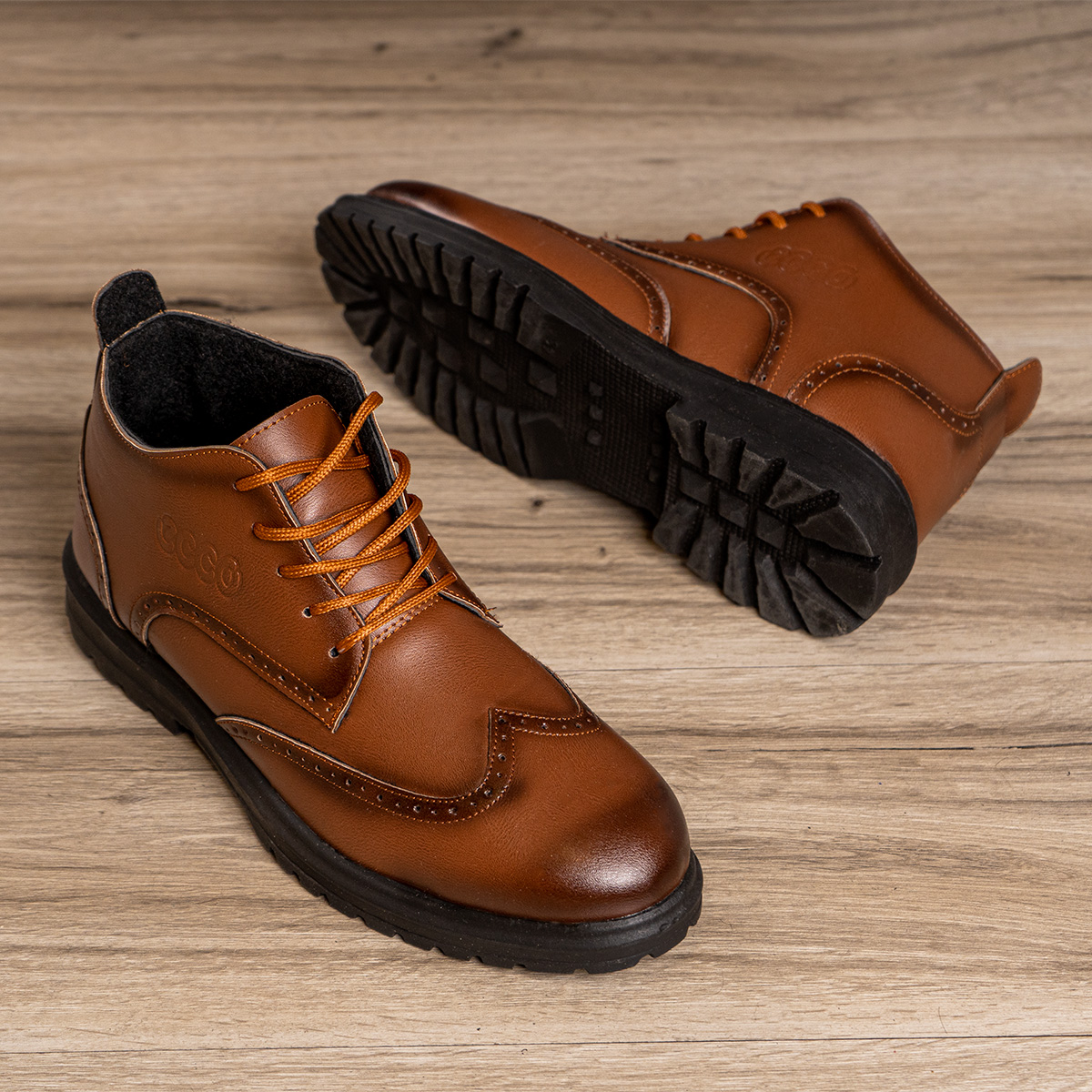 کفش ساقدارقهوه ای مردانه مدل Kayson