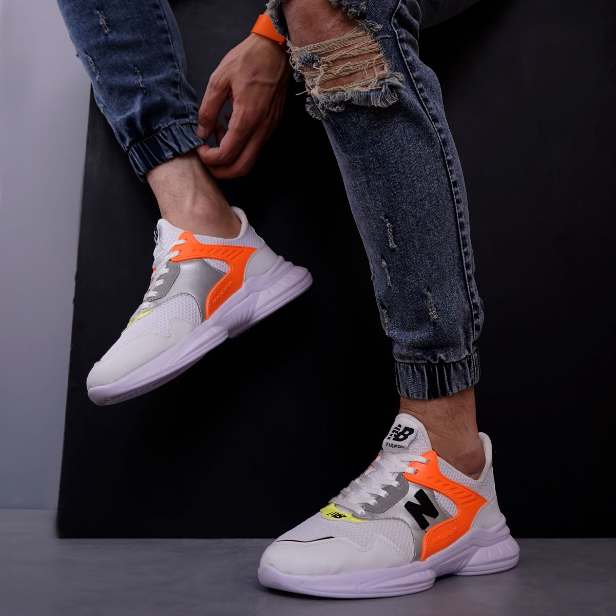 کفش ورزشی مردانه سفید مدل Nadin