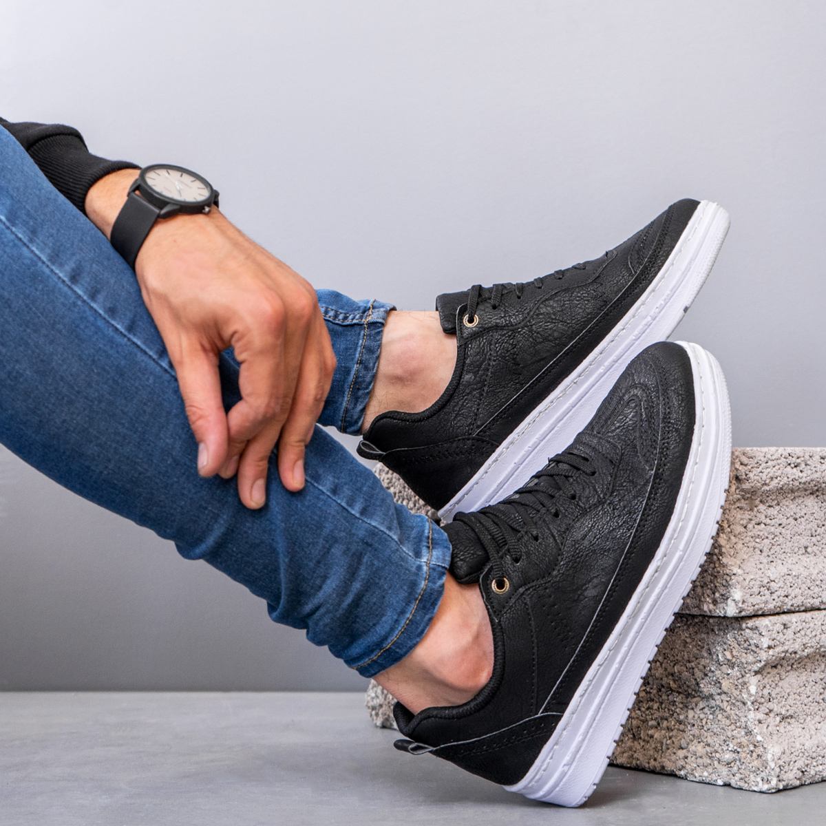 کفش مردانه مشکی مدل WALKER