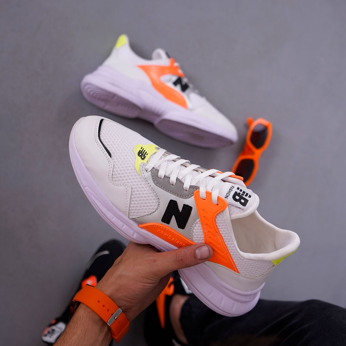 کفش ورزشی مردانه سفید مدل Nadin