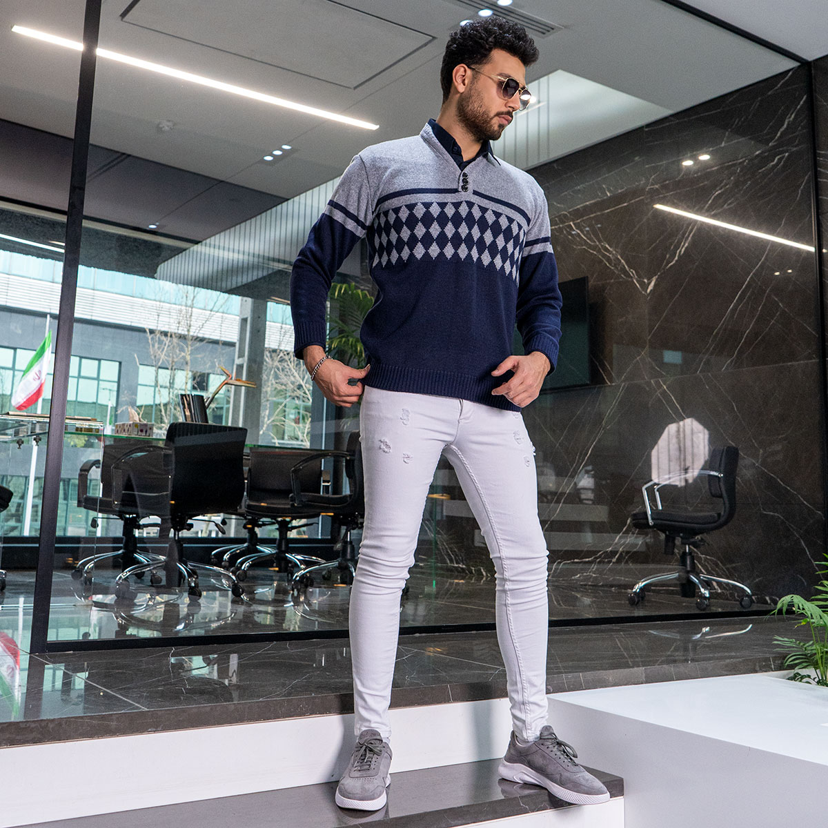 پلیوربافت مردانه مدل Ariste