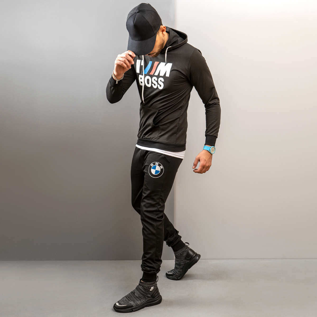 ست سوئیشرت شلوار BMW مردانه مدل Varen