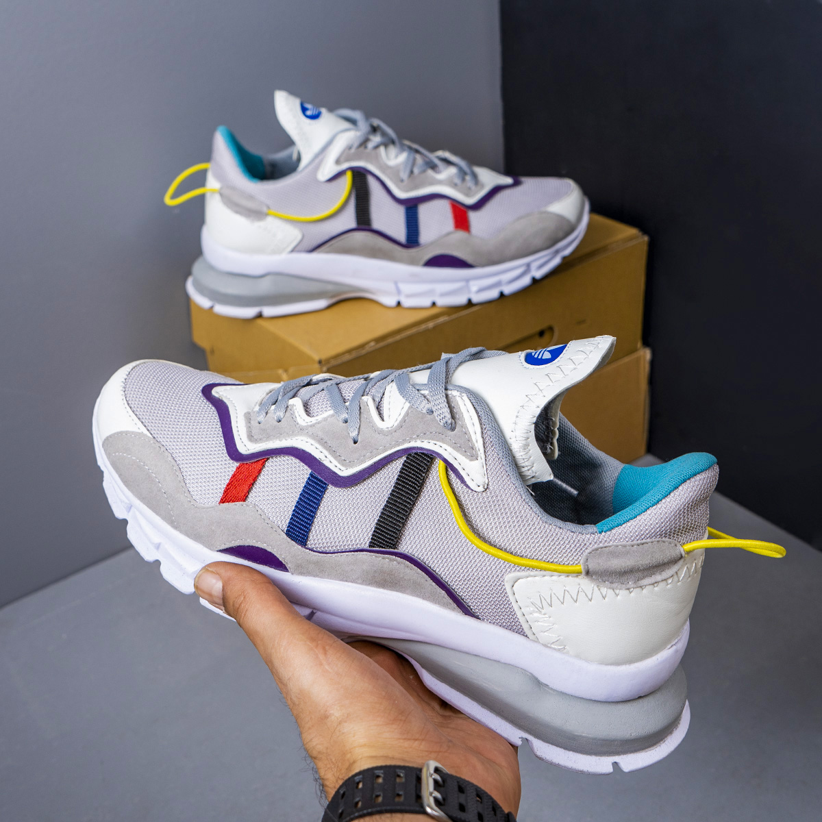 کفش ورزشی مردانه طوسی مدل Wisly