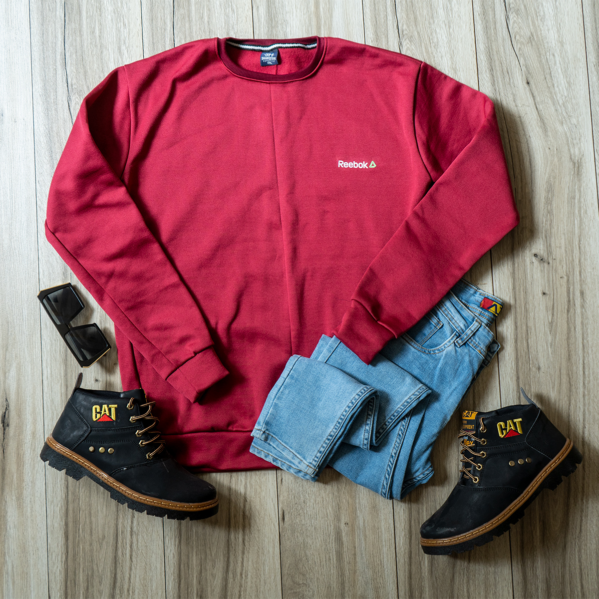 پلیور تو کرکی مردانه زرشکی مدل Zaniar