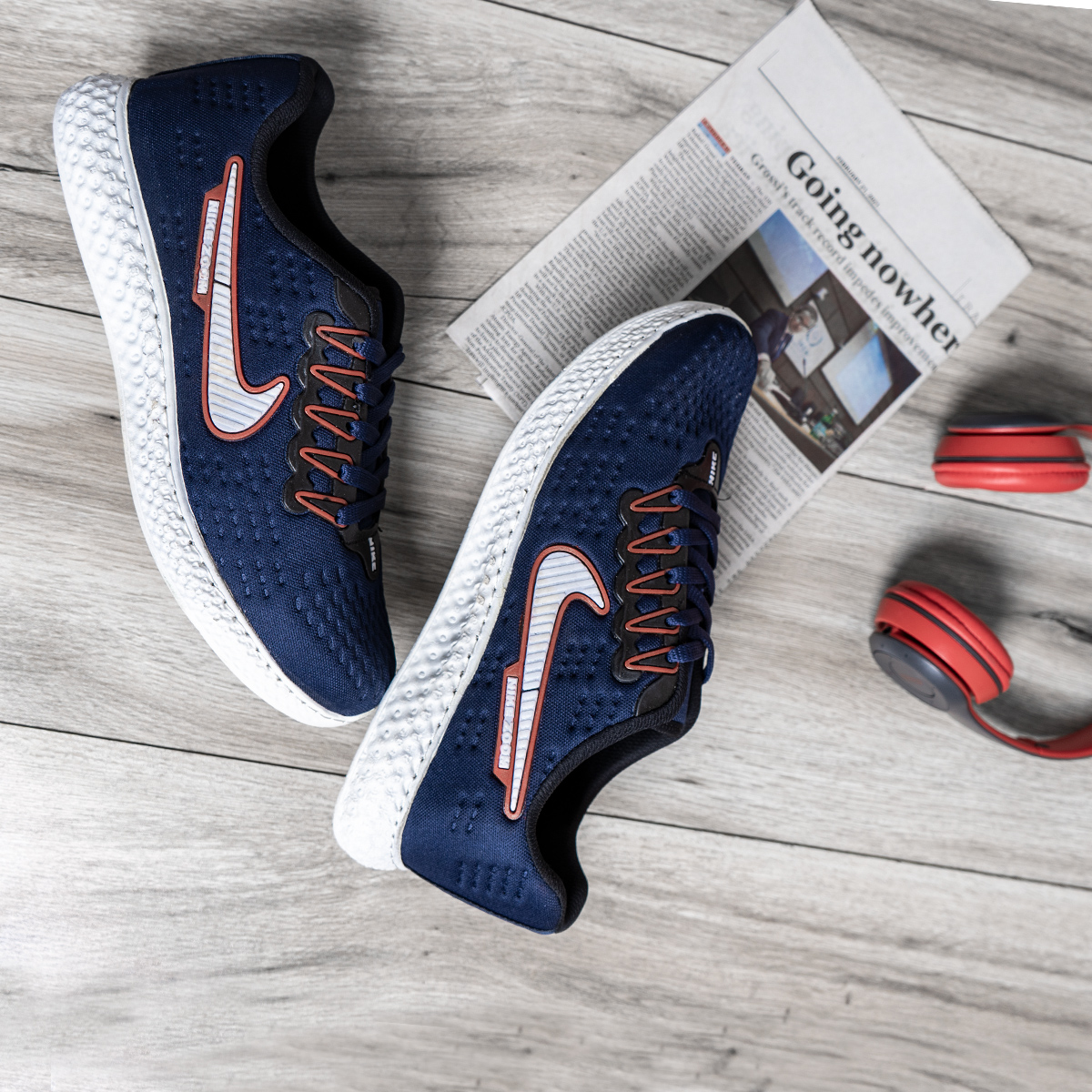 كفش ورزشي Nike مردانه سرمه اي مدل vamsi