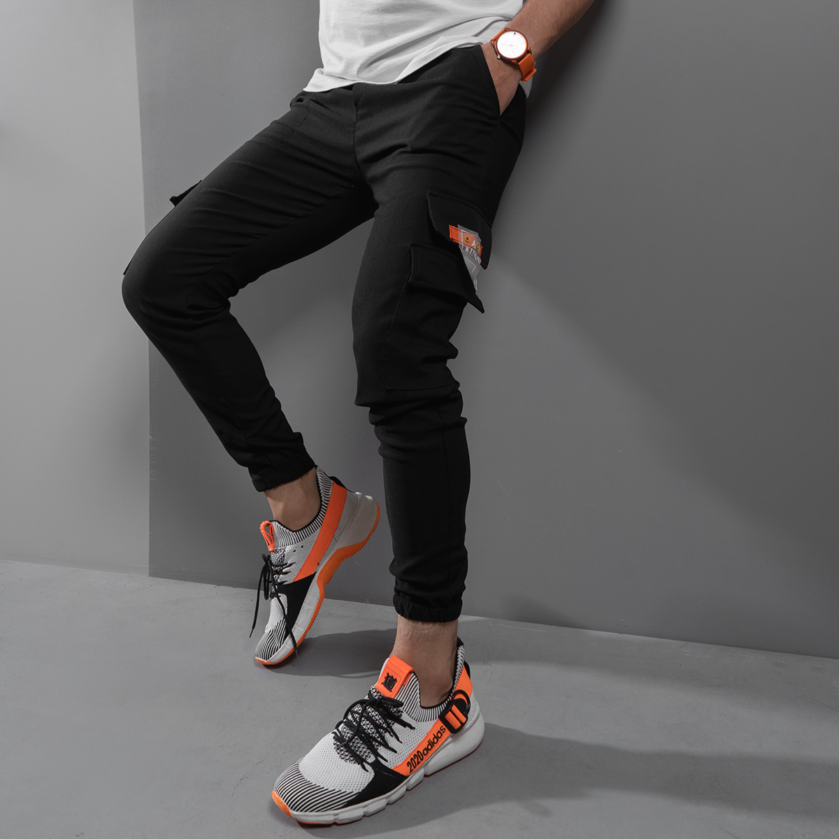 شلوار اسلش مردانه مشكي مدل Morgan