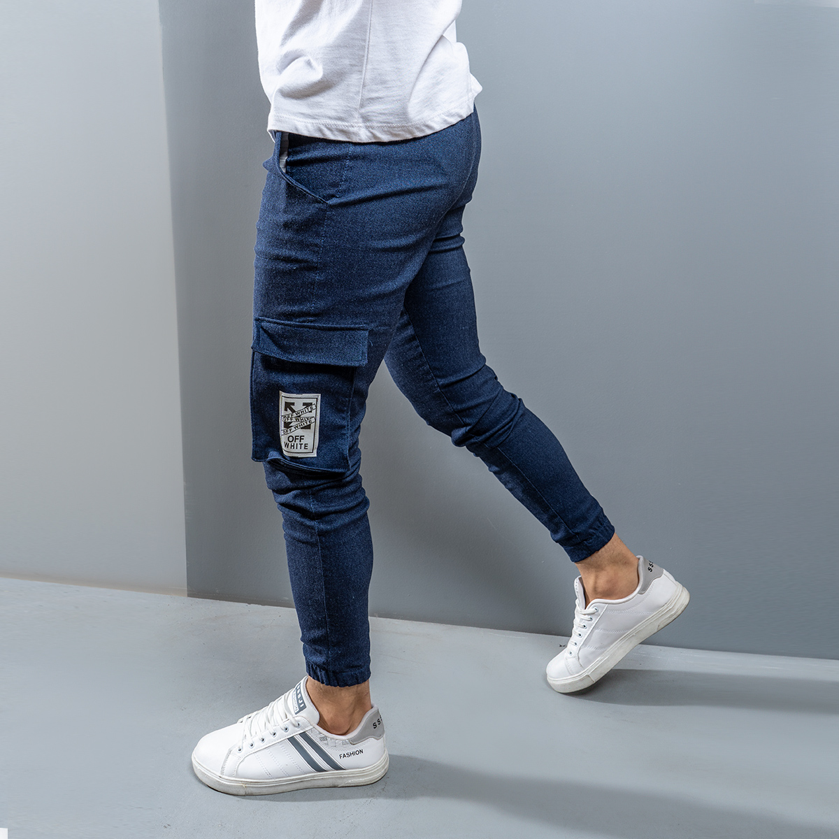 شلوار اسلش مردانه آبی مدل Karna