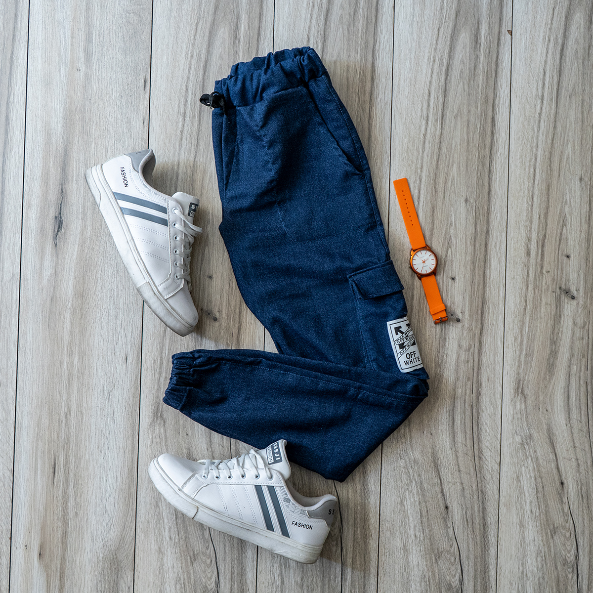 شلوار اسلش مردانه آبی مدل Karna