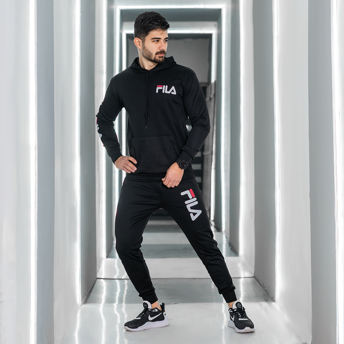 ست هودی شلوار Fila مردانه مدل lanko