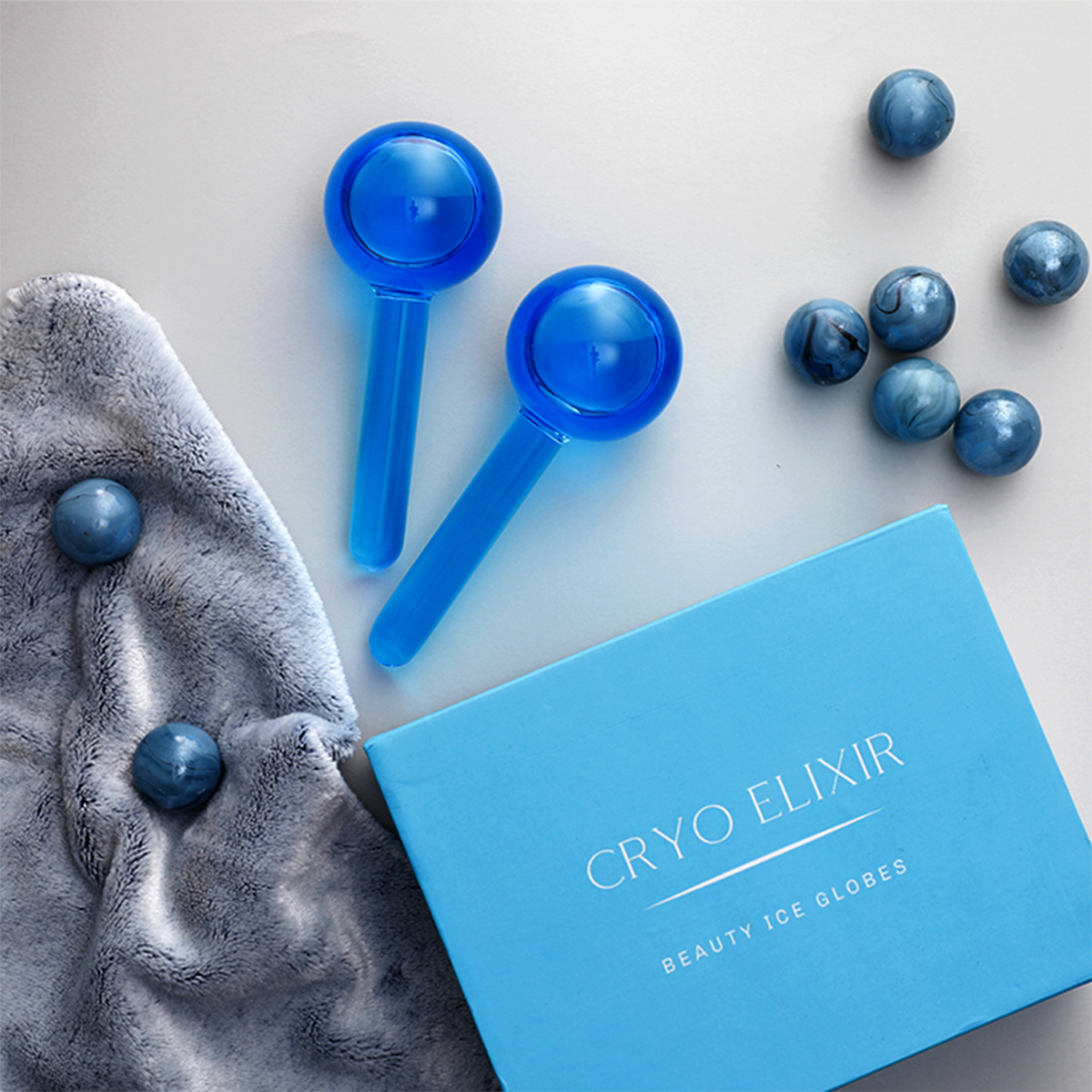 ماساژور دستی صورت مدل گوی یخی