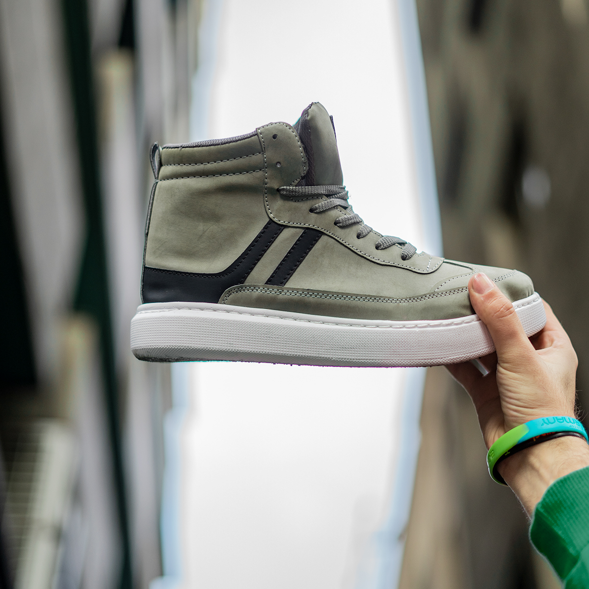 نیم بوت مردانه طوسی مدلMiler