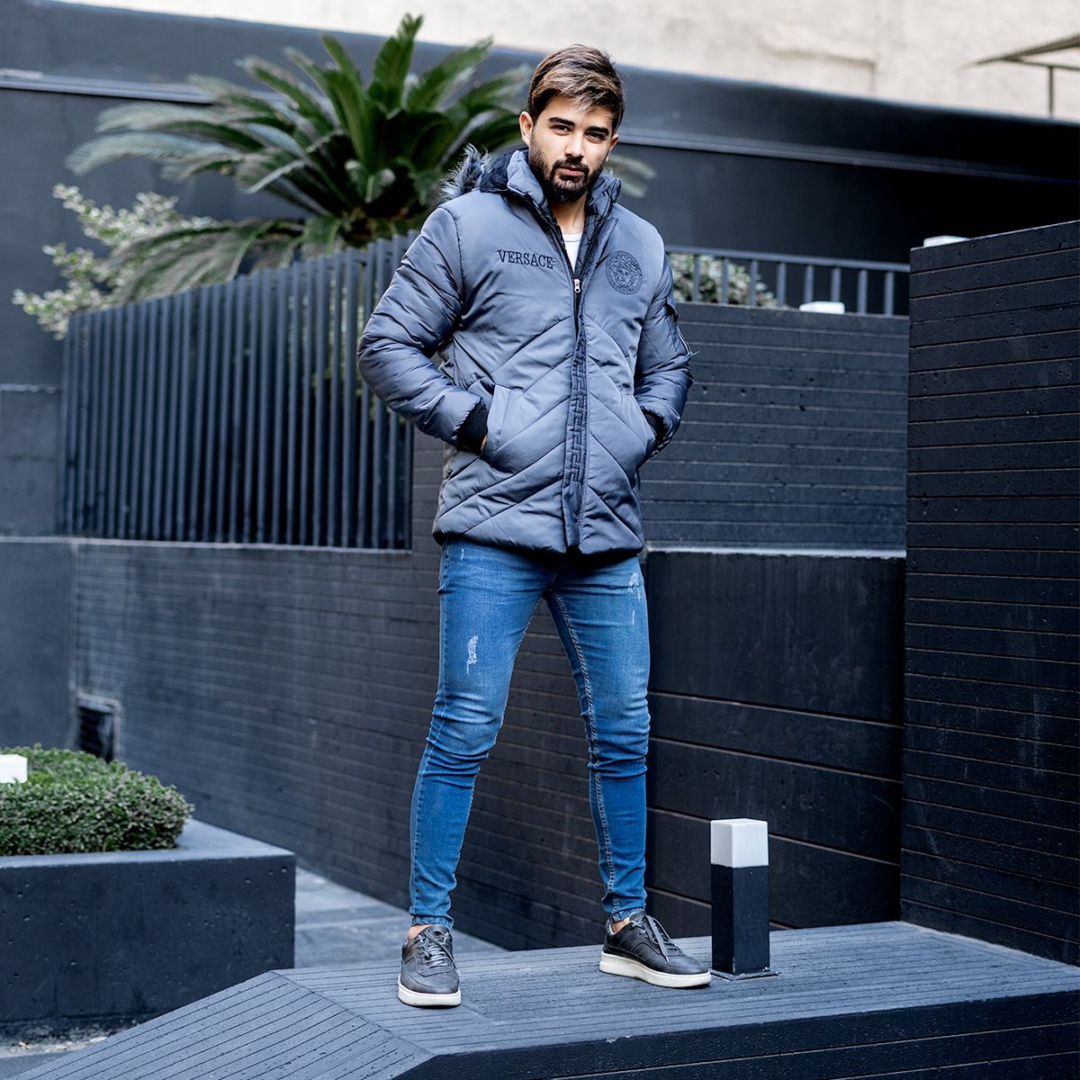 کاپشن مردانه مدل 	Versace