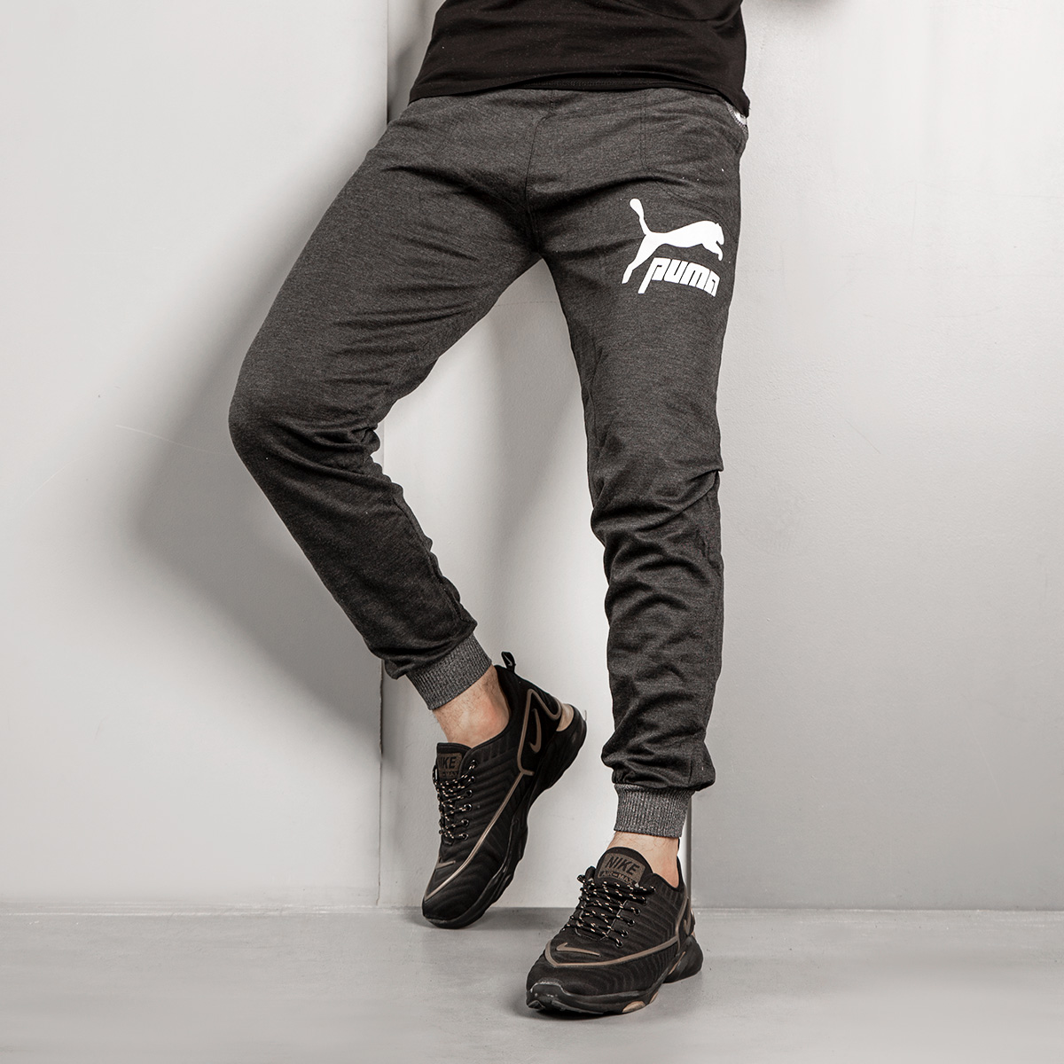 شلوار اسلش (T)مردانه Poma ذغالی مدل K70