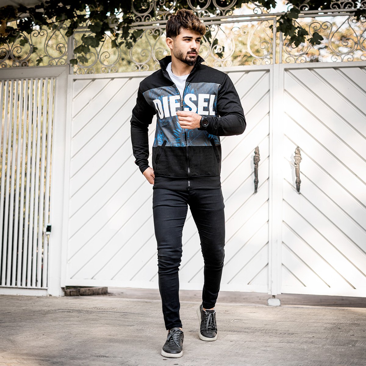 سوییشرت دیزل آبی مردانه مدل morio