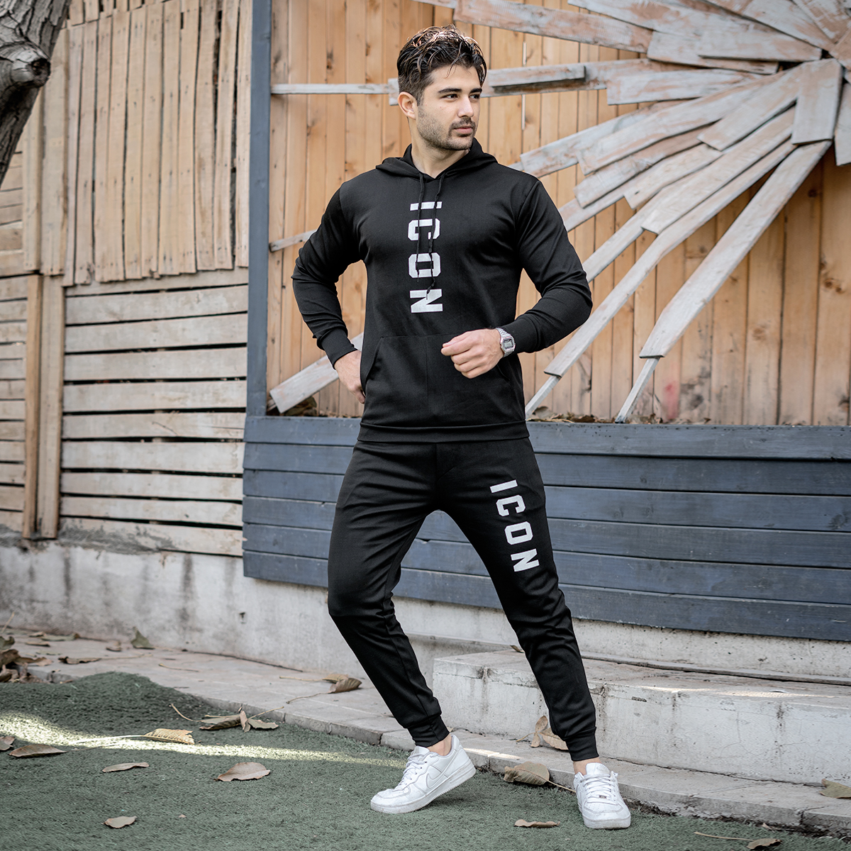 ست هودی شلوار مردانه مدل Icon