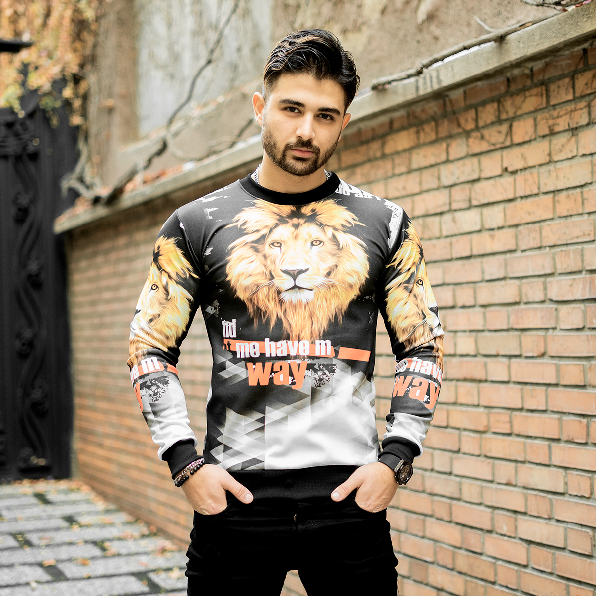 دورس مردانه طرح شیر مشکی مدل kasra