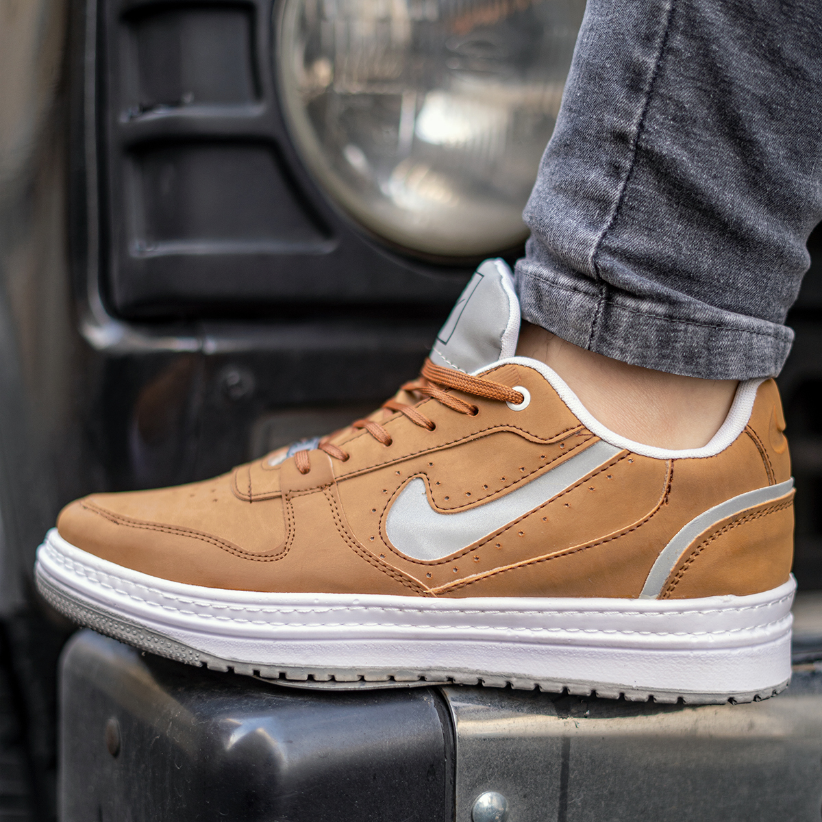 کفش Nike مردانه خردلی مدل Erfan