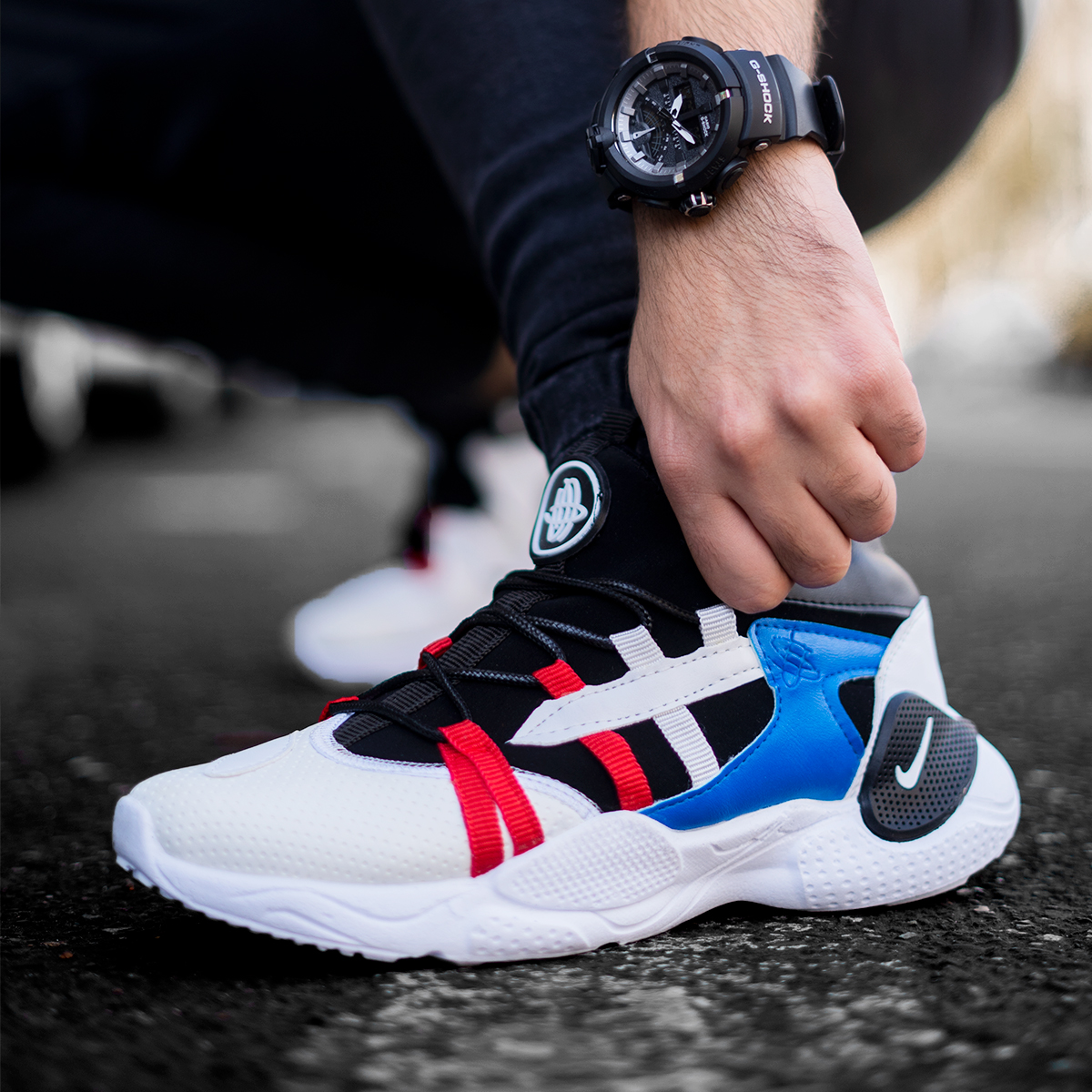 کفش ورزشی سفیدآبی مردانه مدل Ramiar