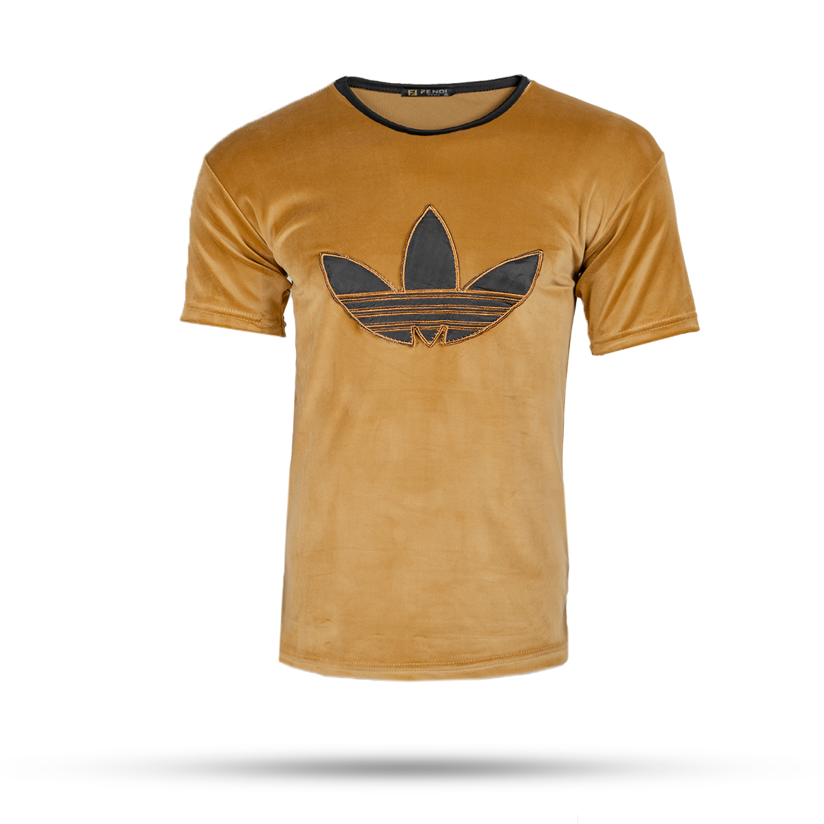 تیشرت مخملی خردلی Adidas مردانه مدلRasa