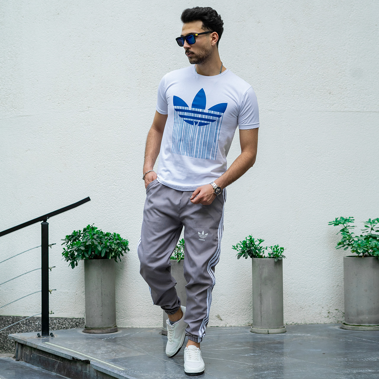 شلوار اسلش Adidas مردانه طوسی مدلNEMO