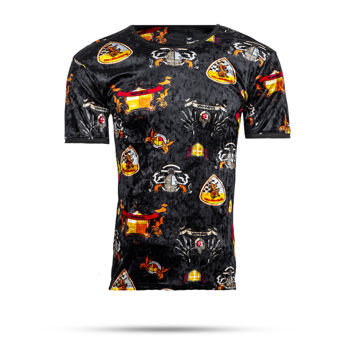 تیشرت مخمل طرحدار مردانه مدلShian