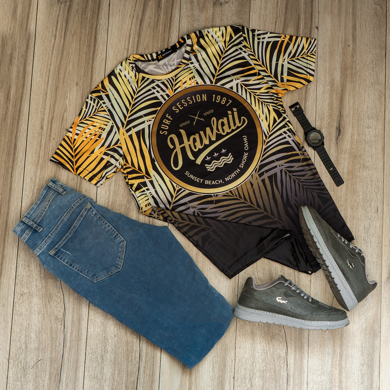 تیشرت مردانه مدل Hawaii