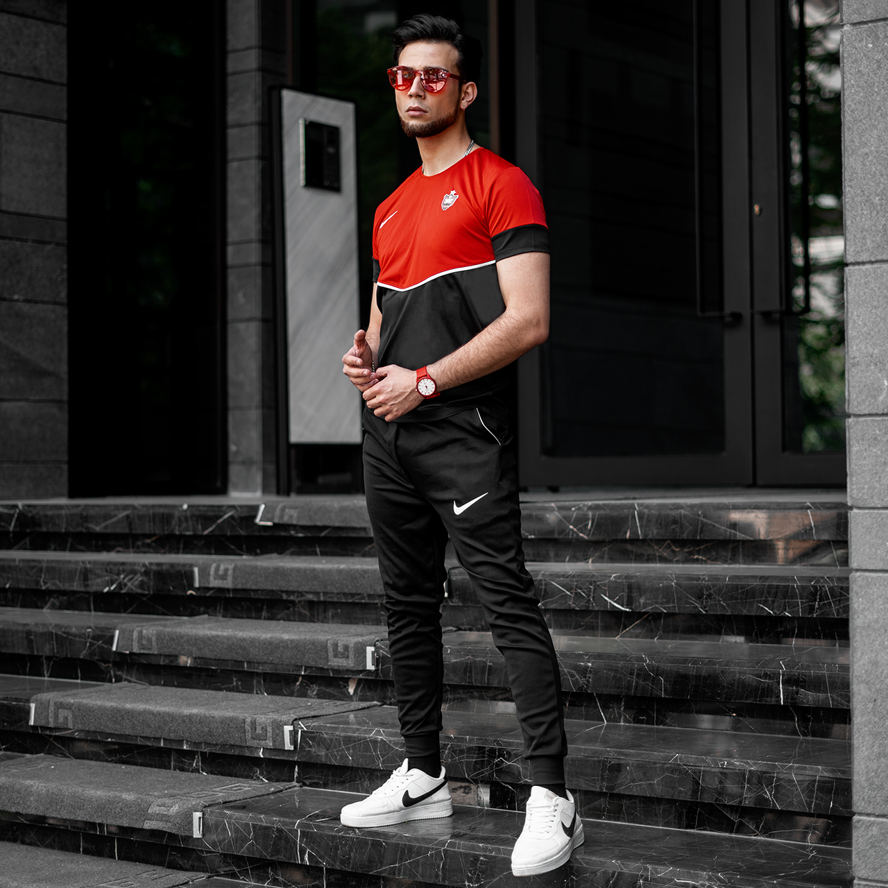 ست تیشرت شلوار پرسپولیس مردانه مدل tolin