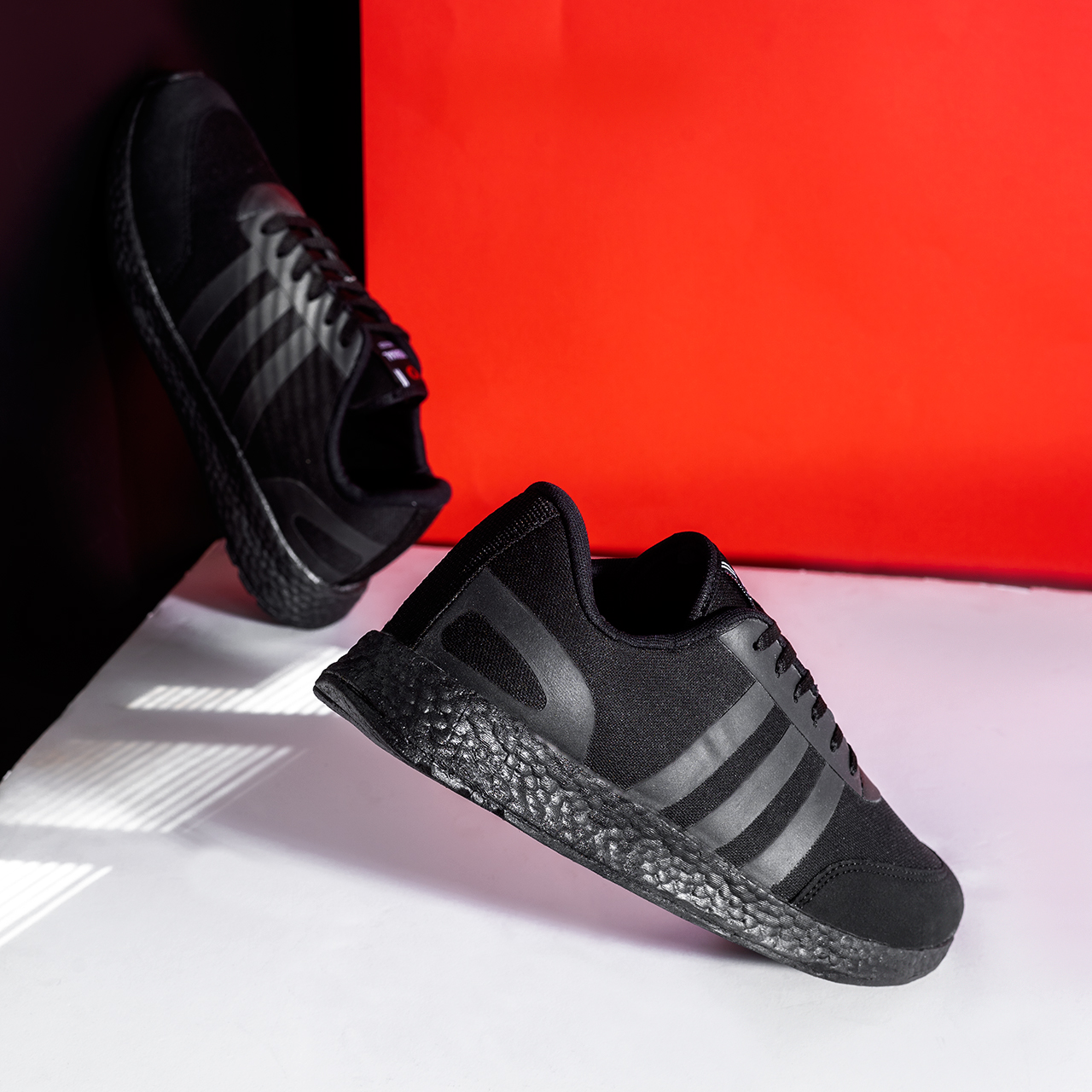 کفش ورزشی آدیداس مردانه مشکی زیره مشکی مدل Hami