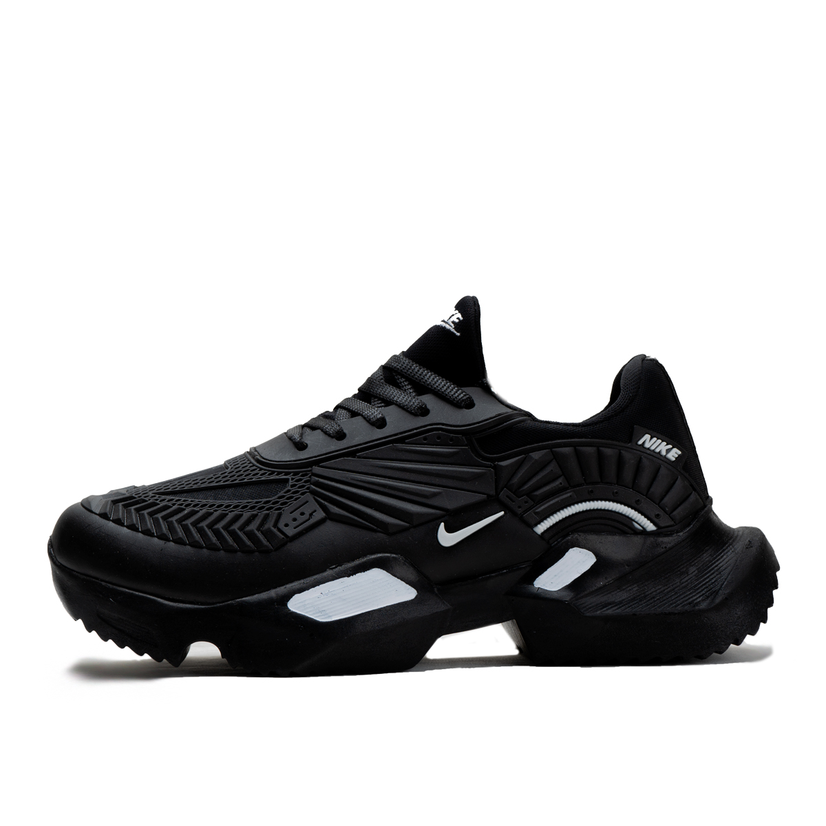 کفش مردانه نایک مشکی سفید مدل FANTON