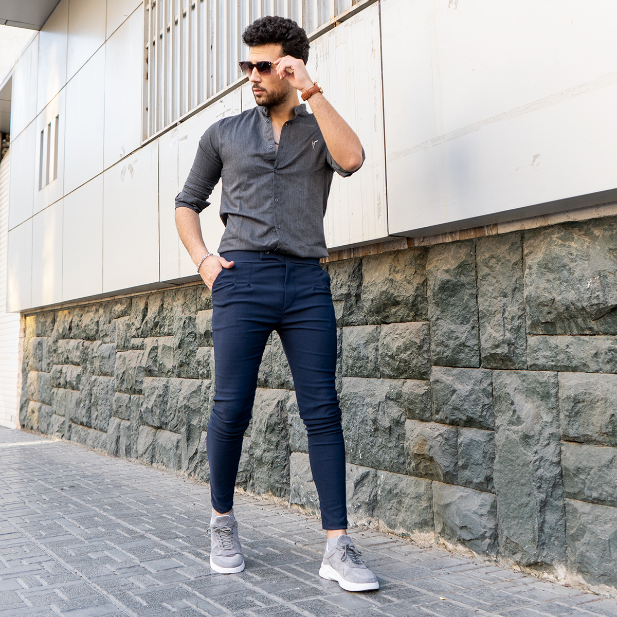 شلوار اسلش مردانه ARIF (سرمه ای)