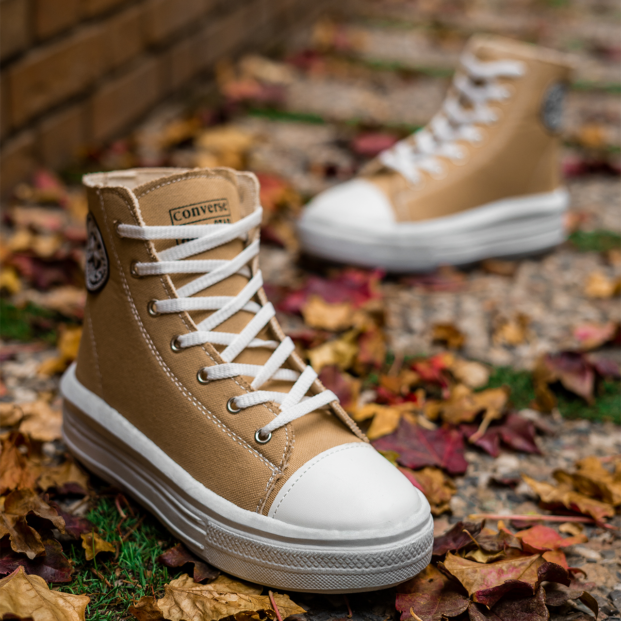 کفش ورزشی ساقدار کرم All Star زنانه مدل Vensa