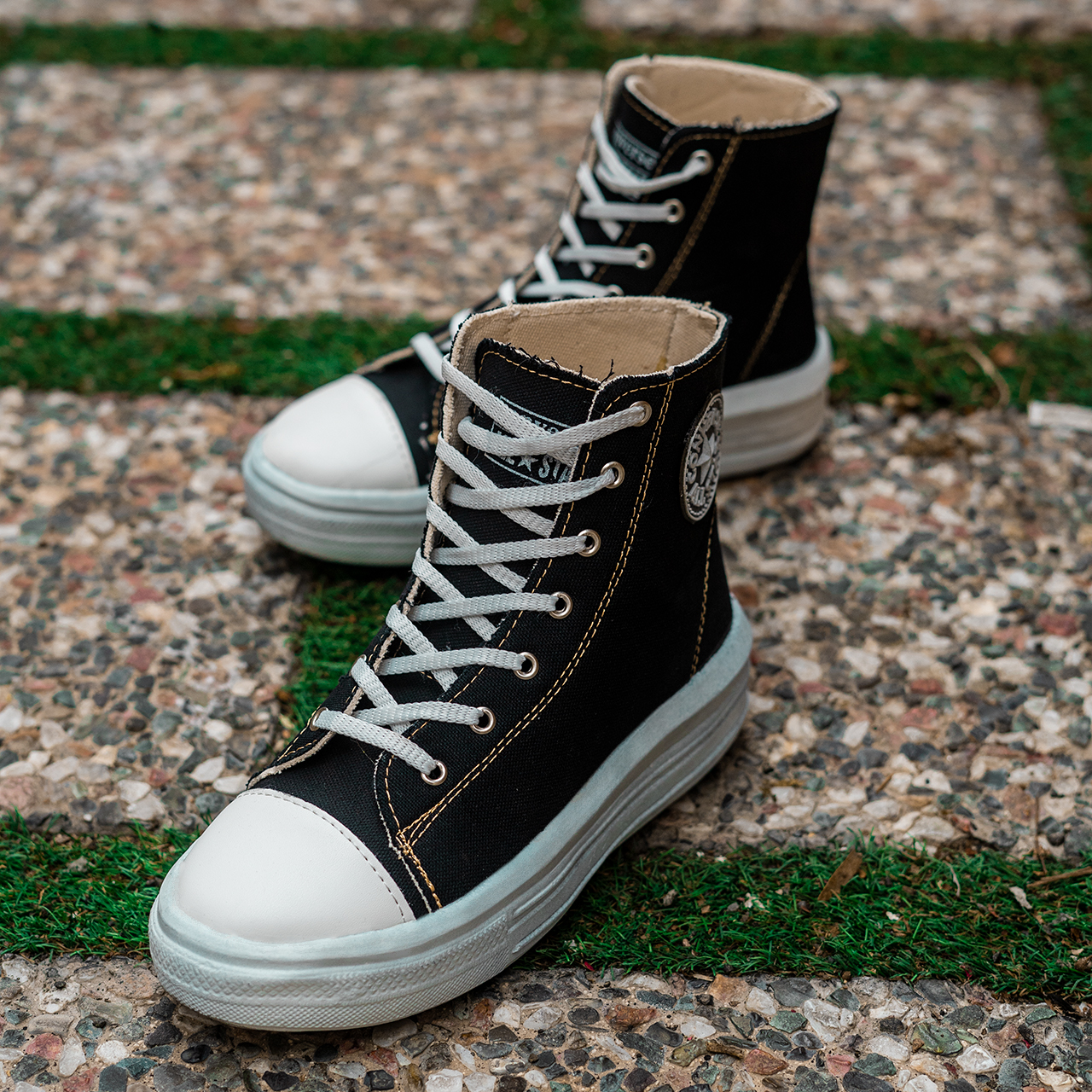 کفش ورزشی ساقدار مشکی All Star زنانه مدل Vensa