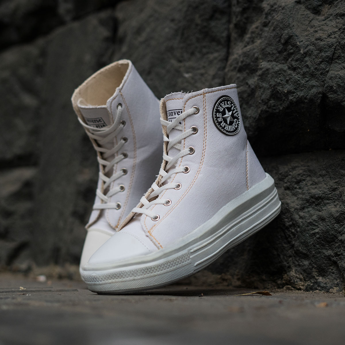 کفش ورزشی ساقدار سفید All Star زنانه مدل Vensa