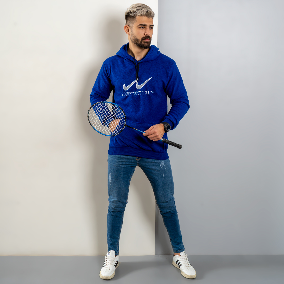 هودی مردانه آبی 2Nike مدل kavalo