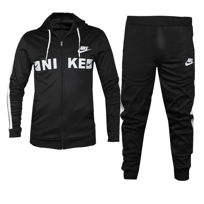 ست سوییشرت شلوار مردانه مشکی مدل Rezin