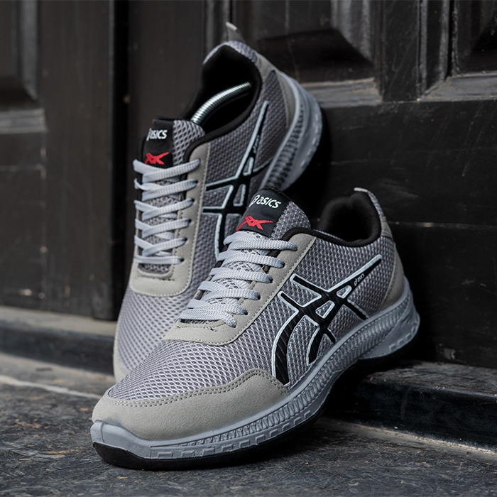 کفش ورزشی Asics طوسی روشن مردانه مدل BARZIN