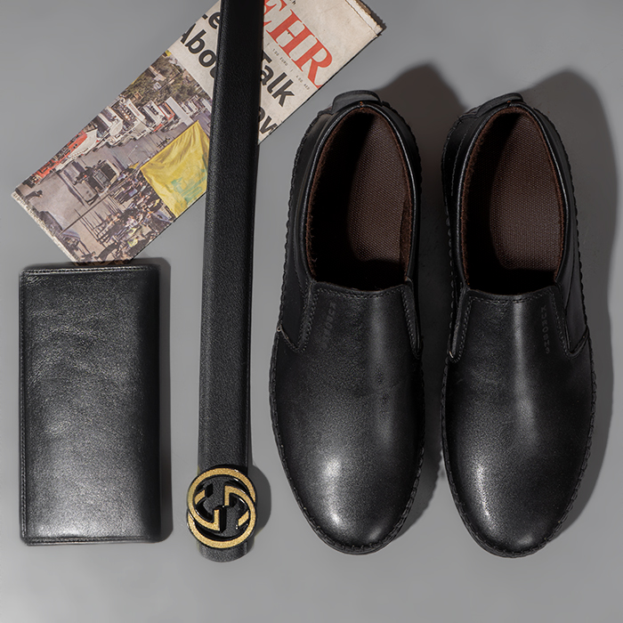 کفش رسمی مشکی مردانه مدل Kurn