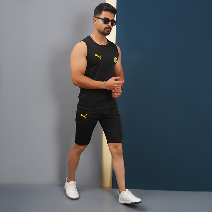 ست رکابی شلوارک دورتموند مردانه مدل Daya