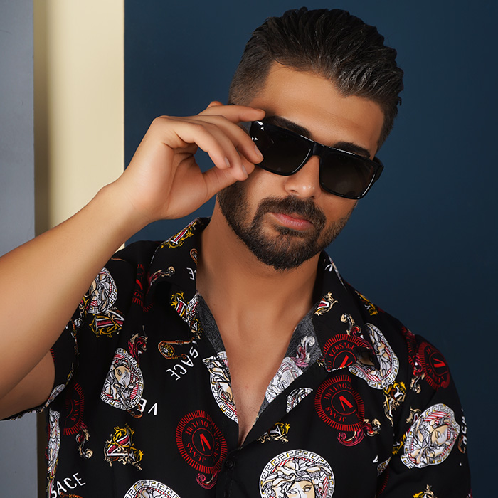 عینک آفتابی مردانه مشکی مدل sport