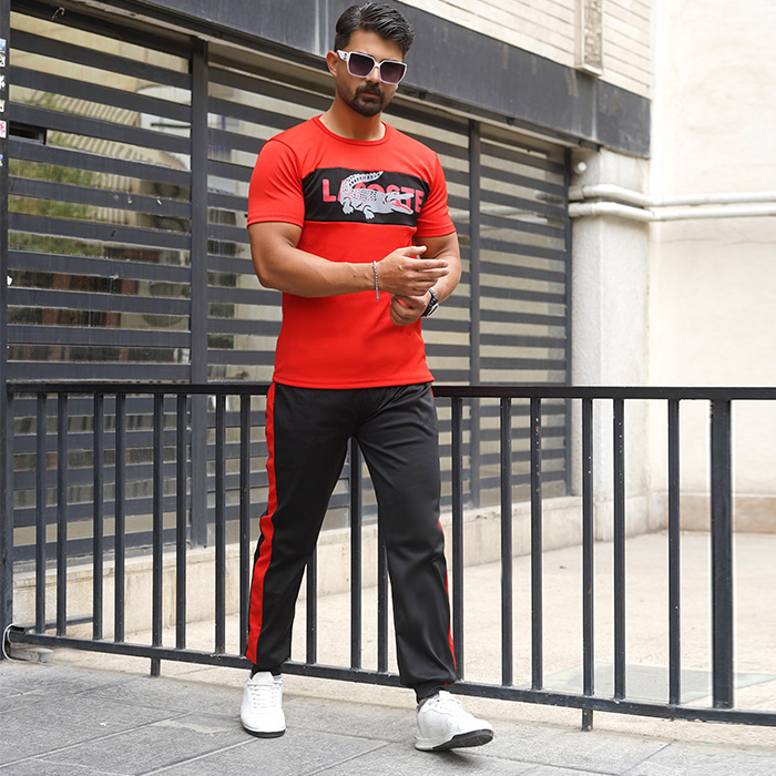 ست تیشرت شلوارLocoste مردانه مدل Walaya