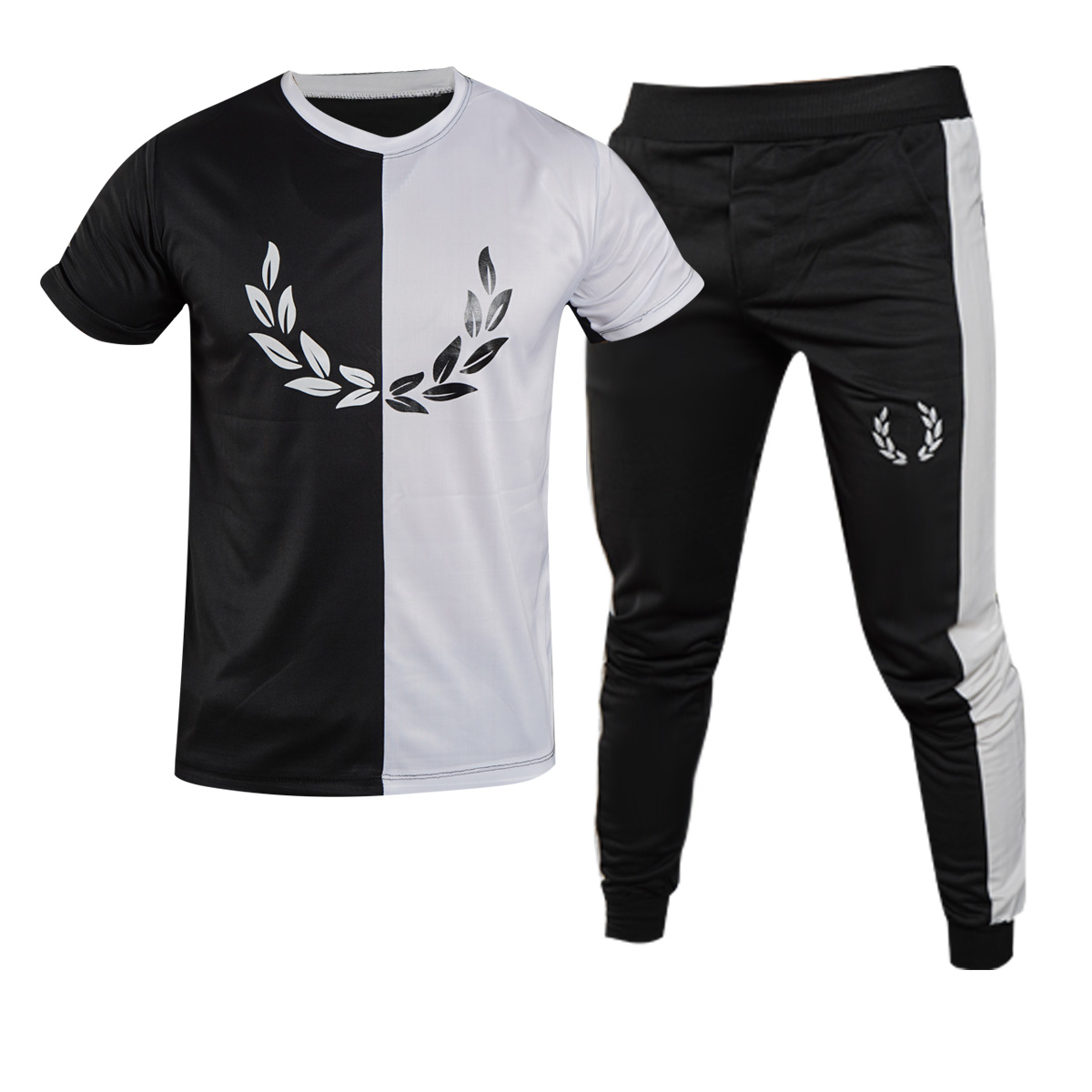 ست تیشرت شلوار طرح برگ مردانه مدل payam