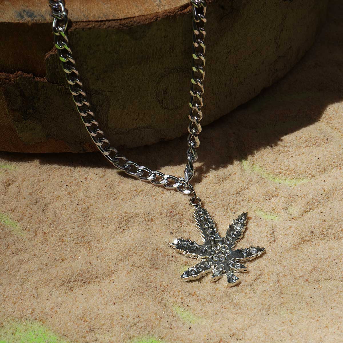 گردنبند نقره ای مدل Barg