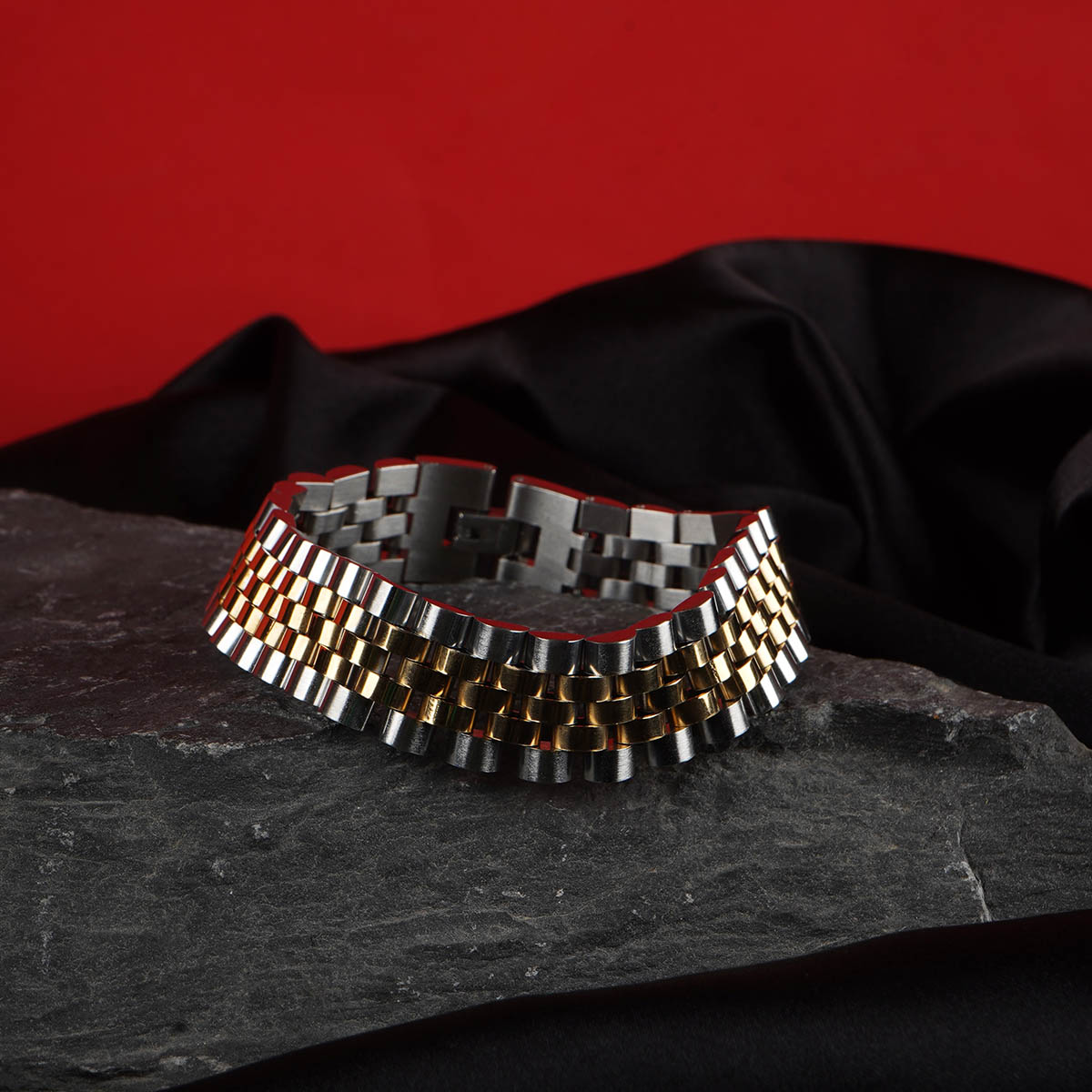 دست بند دو رنگ مدل Rolex