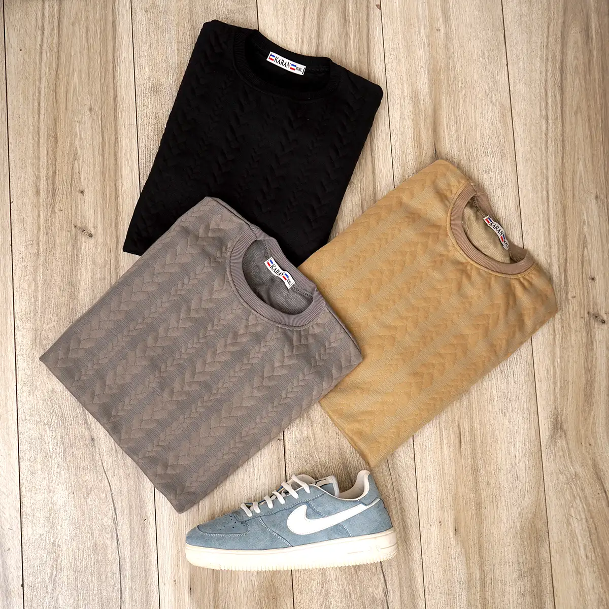 بلوز مردانه کرم مدل R83