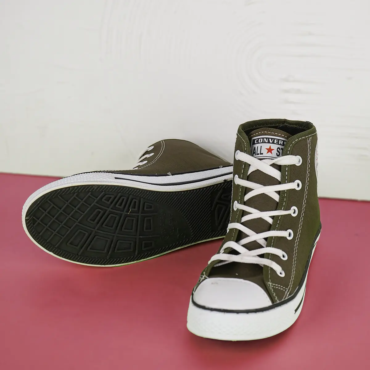 کفش ورزشی ساقدار سبز All Star زنانه مدلMobina