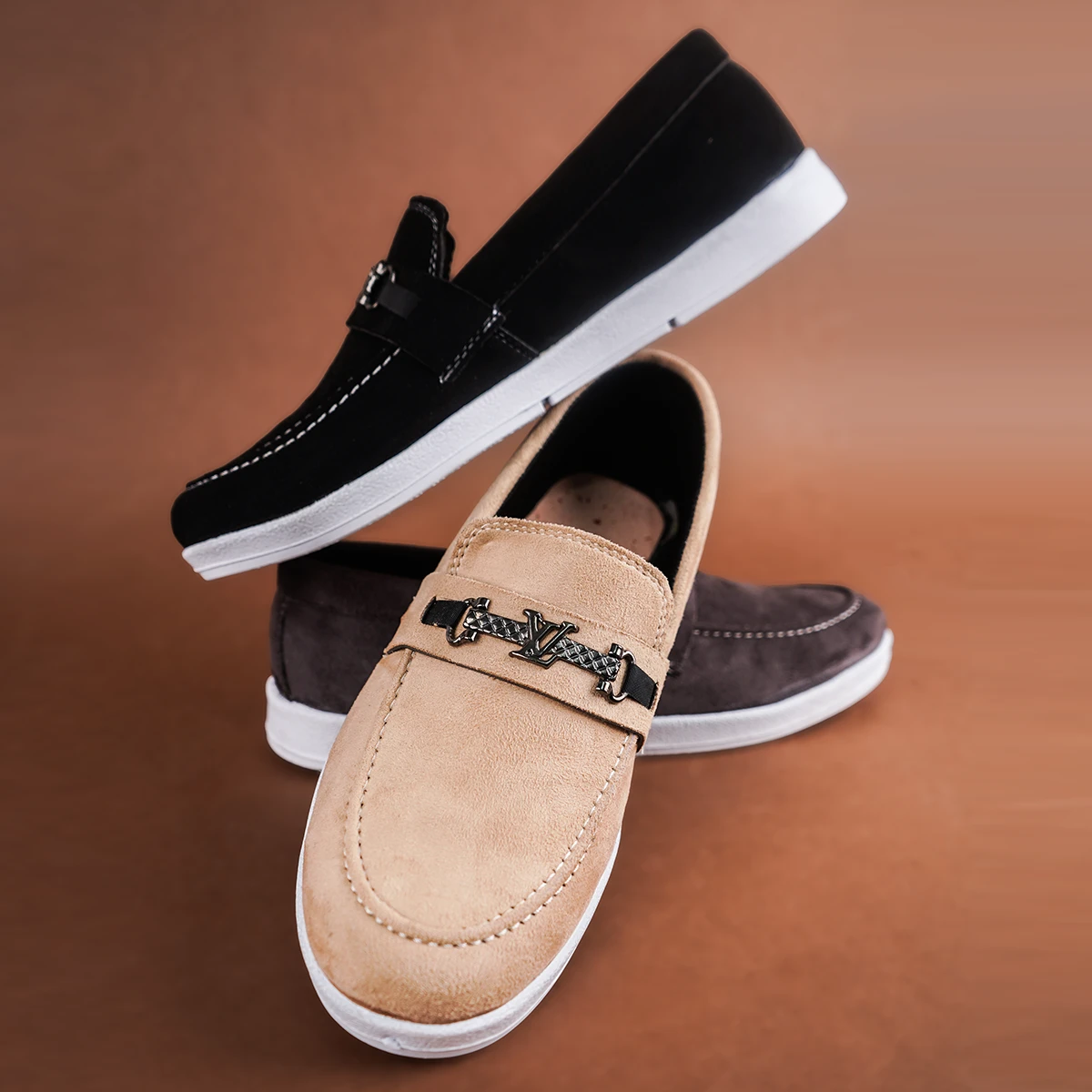 کفش کالج مردانه کرم مدل Arsan