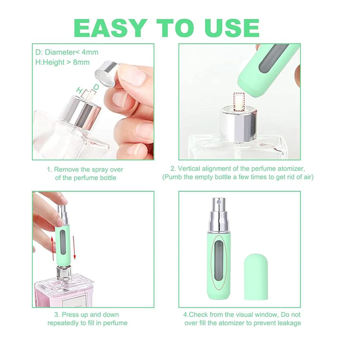 محفظه نگهدارنده عطر اتومایزر مدل Travel